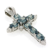 Alexandrite Silver Cross Pendant