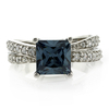 Alexandrite Square Silver Ring