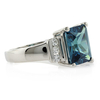 Emerald Cut Alexandrite Ring