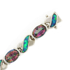 Australian Opal With Mystic Topaz 14k Yellow Gold Bracelet