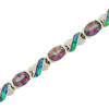 Australian Opal With Mystic Topaz 14k Yellow Gold Bracelet