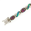 Australian Opal With Mystic Topaz 14k Yellow Gold Bracelet