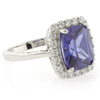 High Quality Tanzanite Sterling Silver Ring