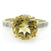10K Yellow Gold Natural Citrine Ring