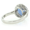 Round Cut Changing Color Stone Alexandrite Silver Ring