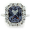 Alexandrite Changing Color Silver Ring