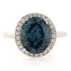 Alexandrite Very High Quality MicroPave Silver Ring