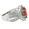 Marquise Cut Fire Opal Ring