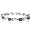 Purple to Pink Color Change Silver Bracelet