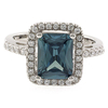 Emerald Cut High Quality Color Changing Stone Ring