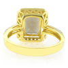 Genuine Emerald Cut Smoky Topaz Sterling Silver Ring