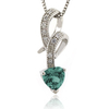 Heart Shape Silver Color Change Pendant