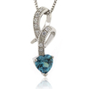 Heart Shape Silver Color Change Pendant