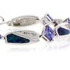 Australian Opal with Tanzanite Bracelet