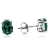 Elegant Alexandrite Color Change Silver Earrings