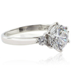 3 Stone Sterling Silver Engagement Ring