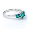 3 Stone Alexandrite (Changing Color Gemstone) Silver Ring