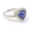Heart Tanzanite Sterling Silver Ring