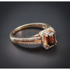 Smoked Topaz Gemstone Sterling Silver Ring