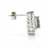 Mystic Topaz Earrings with Silver 925 Trillion Cut Stone