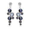 Swarovski Set Of Black Circles
