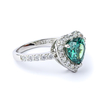 Heart Alexandrite Blue To Green Color Change Sterling Silver Ring