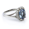 Alexandrite Blue to Purple Color Change Silver Ring