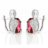 Pink Tourmaline Silver Earrings