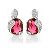 Pink Tourmaline Silver Earrings