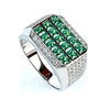 Alexandrite Mens Silver Ring Bling Bling