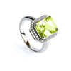 925 Sterling Silver Yellow Alexandrite Ring