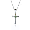 Alexandrite Cross Silver Pendant