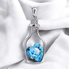 Bottle Necklace With Heart