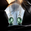 Sterling Silver Alexandrite Oval Cut Earrings