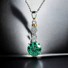 Silver Blue Brilliant Cut Alexandrite Set Earrings Pendant