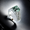 Micro Pave Alexandrite .925 Sterling Silver Ring