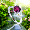 Alexandrite Sterling Silver Solitaire Ring