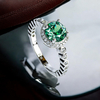 925 Sterling Silver 7 mm Alexandrite Ring