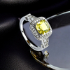 8 mm Sterling Silver Princess Cut Alexandrite Ring