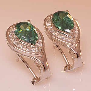 Alexandrite Silver Earrings