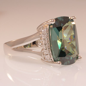 Alexandrite Changing Color Silver Ring