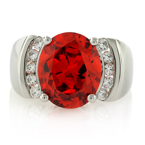 Big Fire Cherry Opal Ring