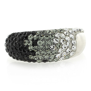 Swarovski Crystals Silver Ring