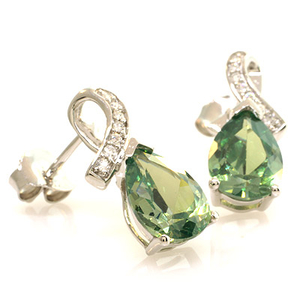 Alexandrite Sterling Silver Earrings