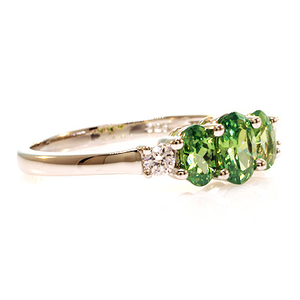 3 Stone Alexandrite Ring