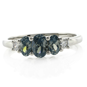 3 Stone Alexandrite Ring
