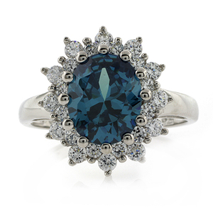 Alexandrite (Changing Color Gemstone) Silver Ring