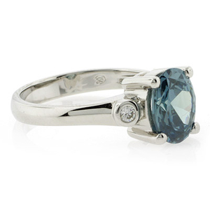 Sterling Silver Solitaire Alexandrite Ring