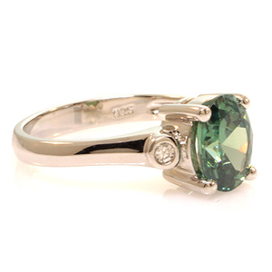Sterling Silver Solitaire Alexandrite Ring