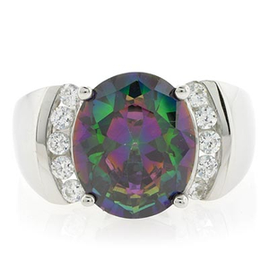 Caribbean Topaz Sterling Silver Ring